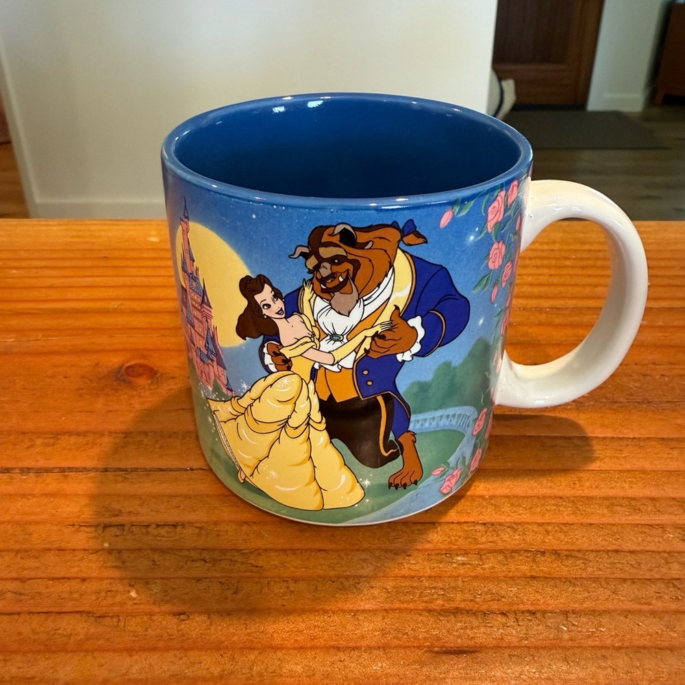 Disney Vintage Beauty and the Beast Mug - Blue and White